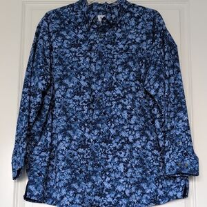 DXL HB Blue Floral Shirt 2XL